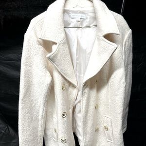 New York and Company Cream Pea coat